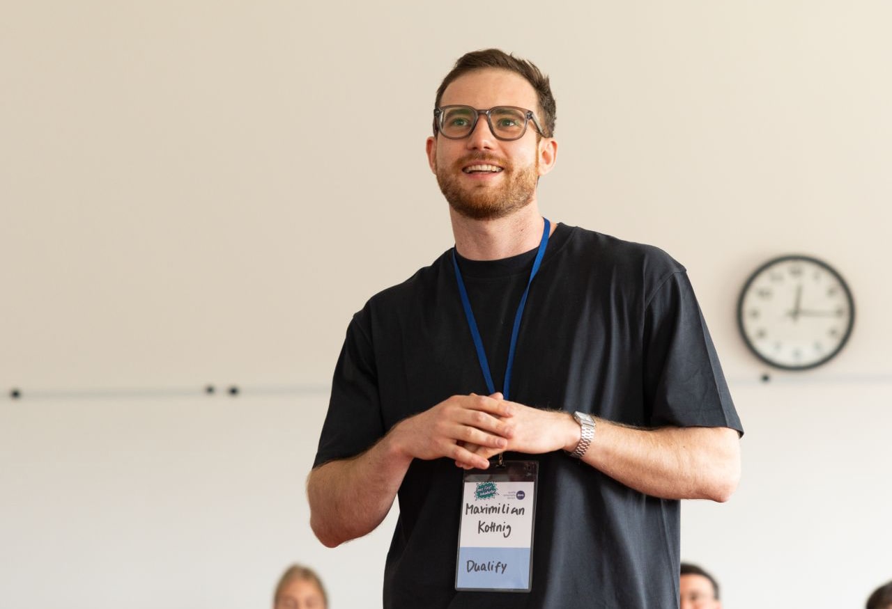 Maximilian Kottnig beim aws First Incubator Startup Camp 2025